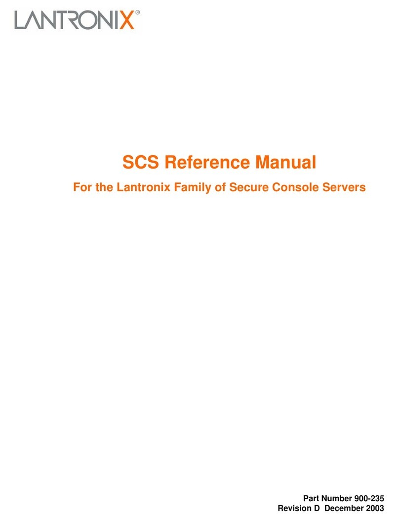 Lantronix SCS User manual