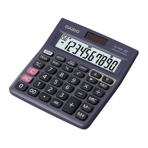 Casio DJ-120D User manual