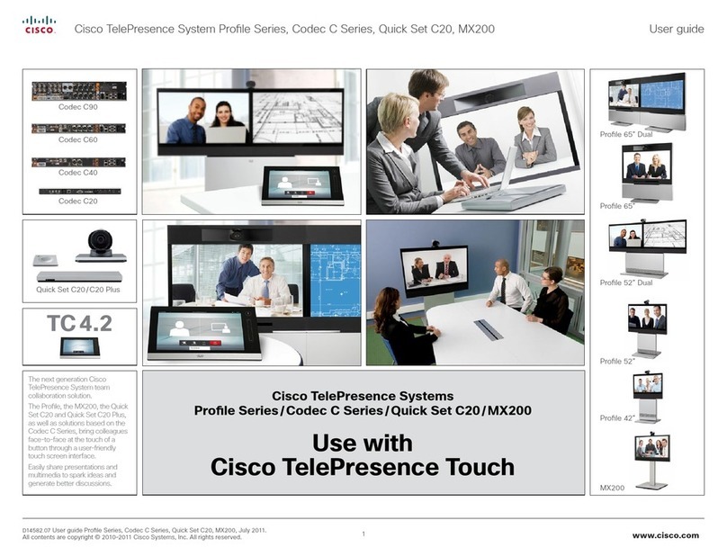 Cisco Profile Series User manual Cisco Profile Series User manual