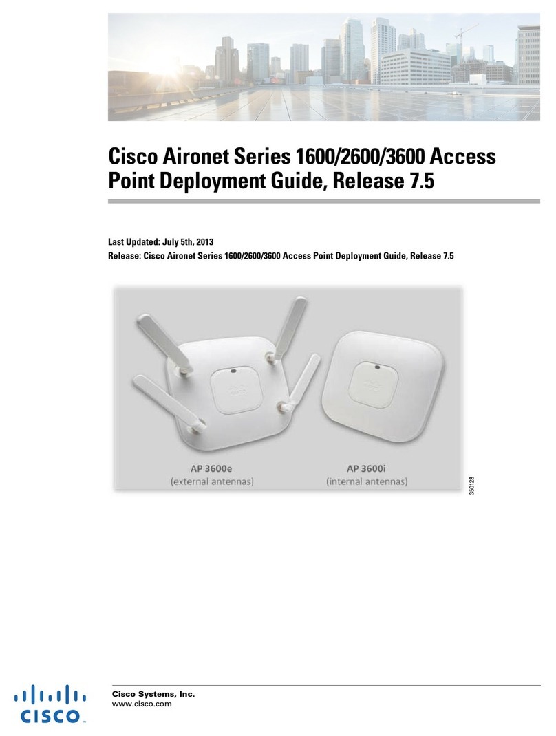 Cisco Aironet 1600 Series Quick reference guide Cisco Aironet 1600 Series Quick reference guide