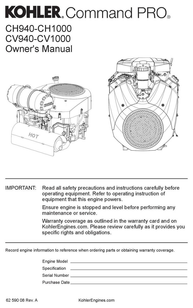 Kohler Command PRO CH940 owner's manual