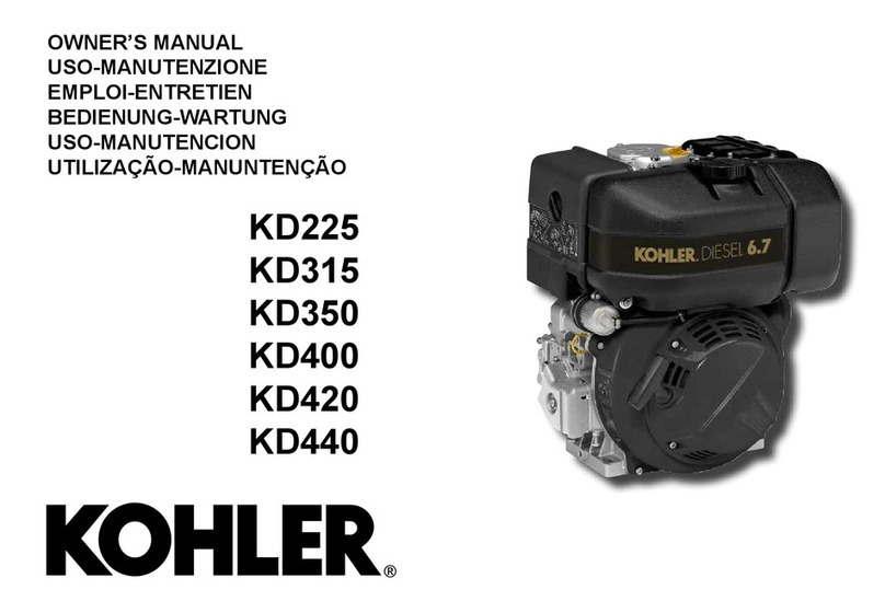 Kohler KD225 User manual Kohler KD225 User manual