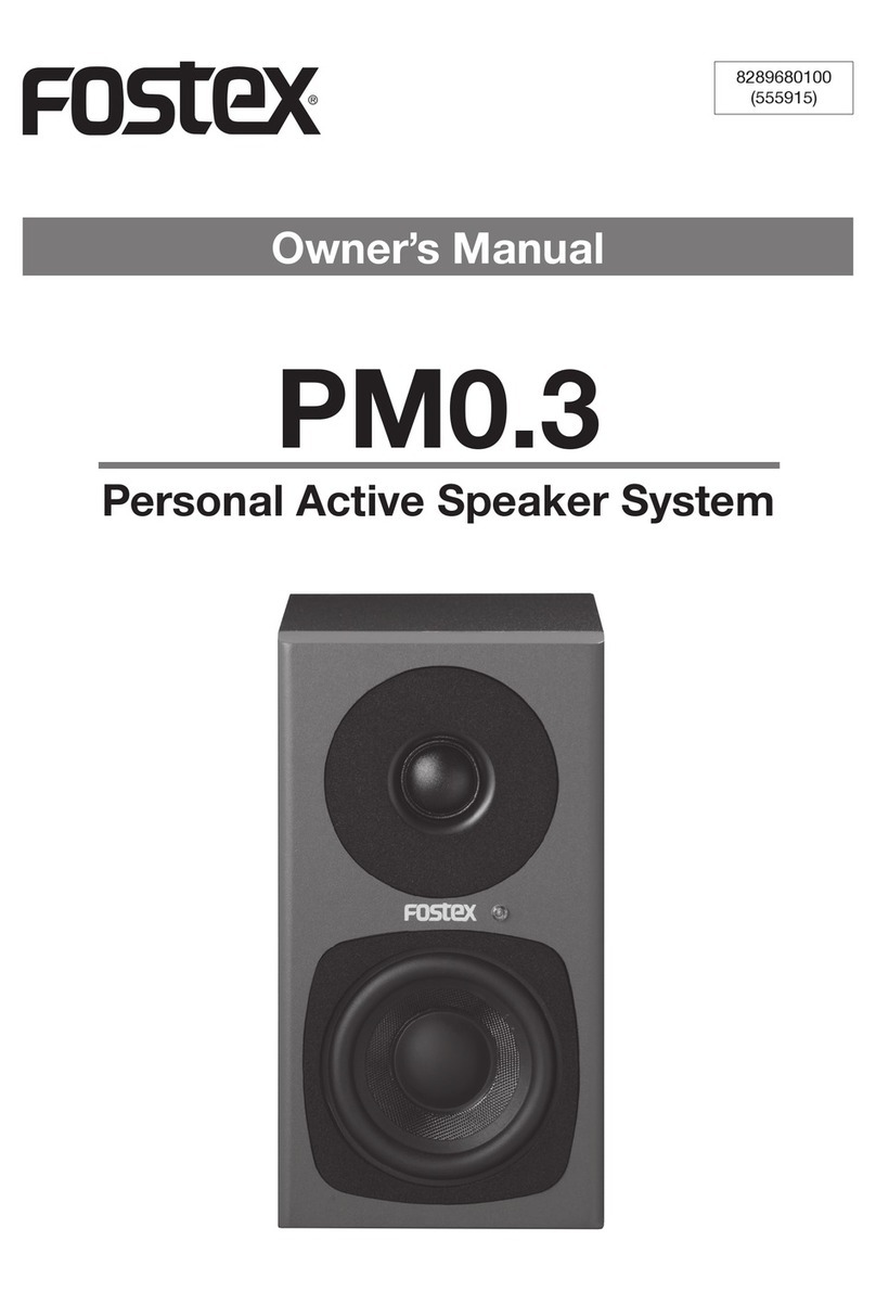 Fostex PM0.3 owner's manual