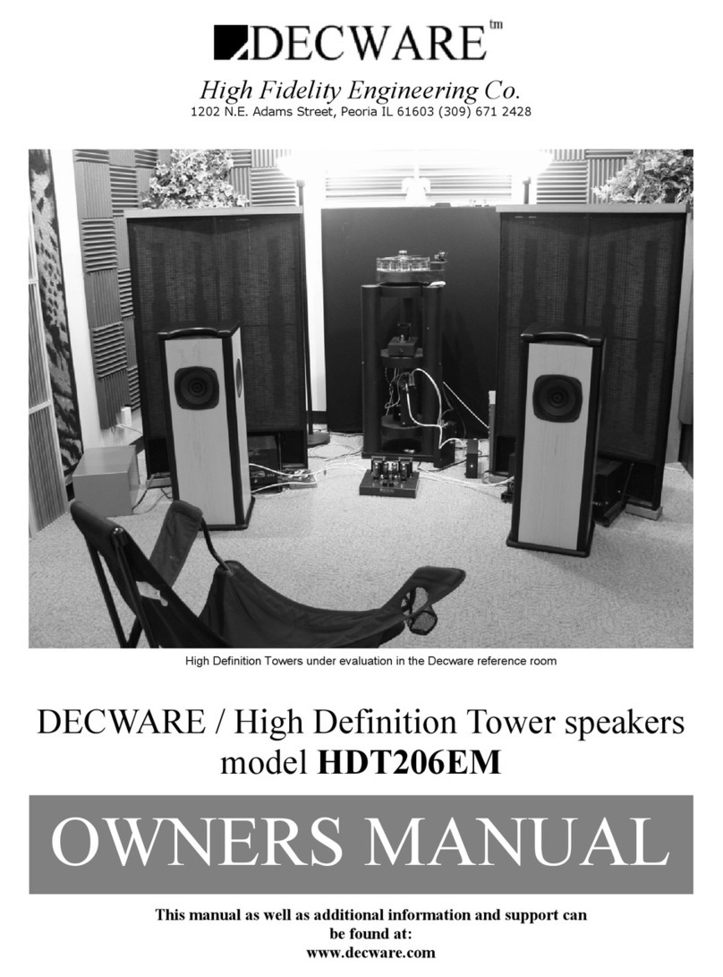 Decware HDT206EM owner's manual