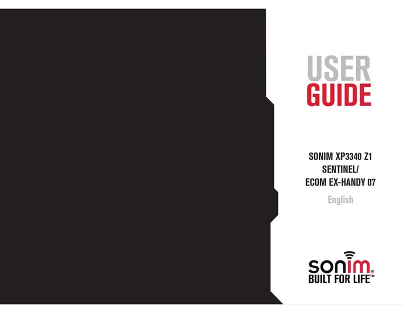 Sonim XP3340 SENTINEL User manual Sonim XP3340 SENTINEL User manual