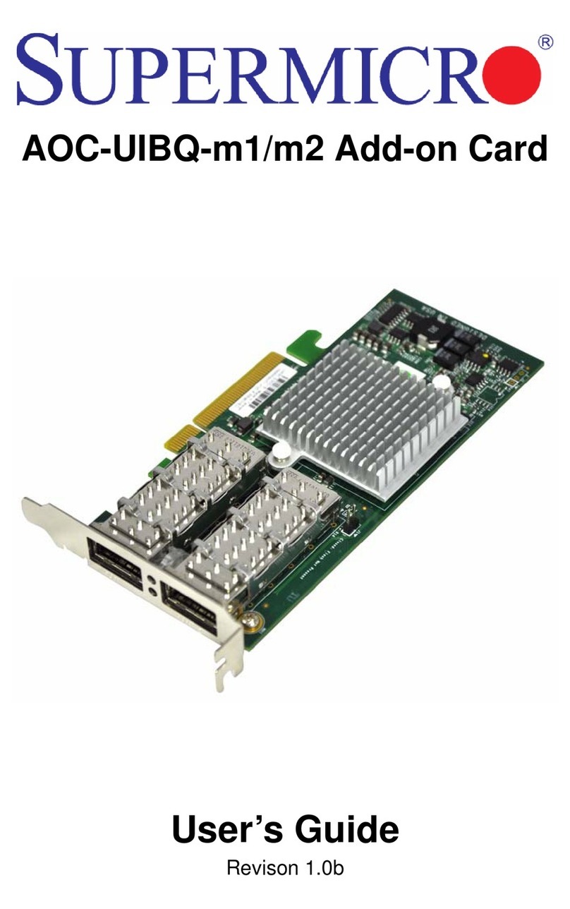 Supermicro AOC-UIBQ-m1 User manual