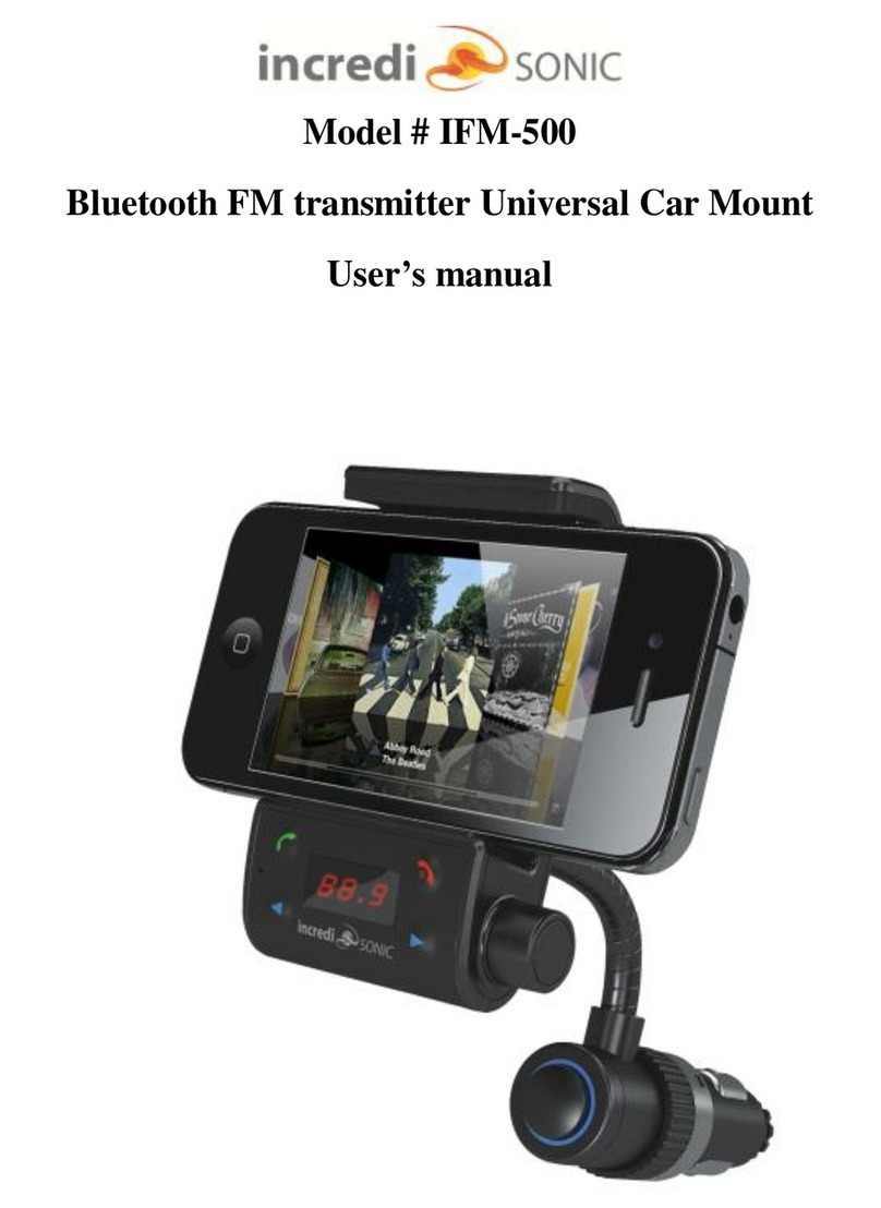 Incredi Sonic IFM-500 user manual