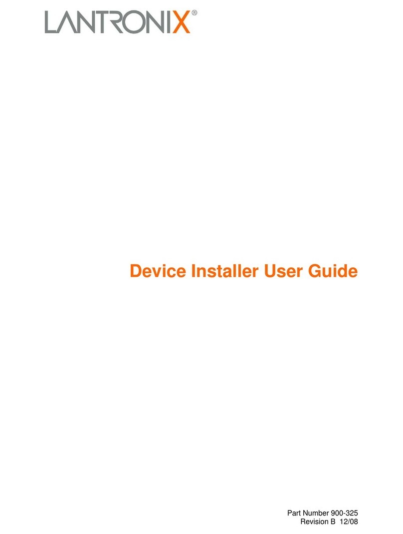 Lantronix Device Installer User manual Lantronix Device Installer User manual