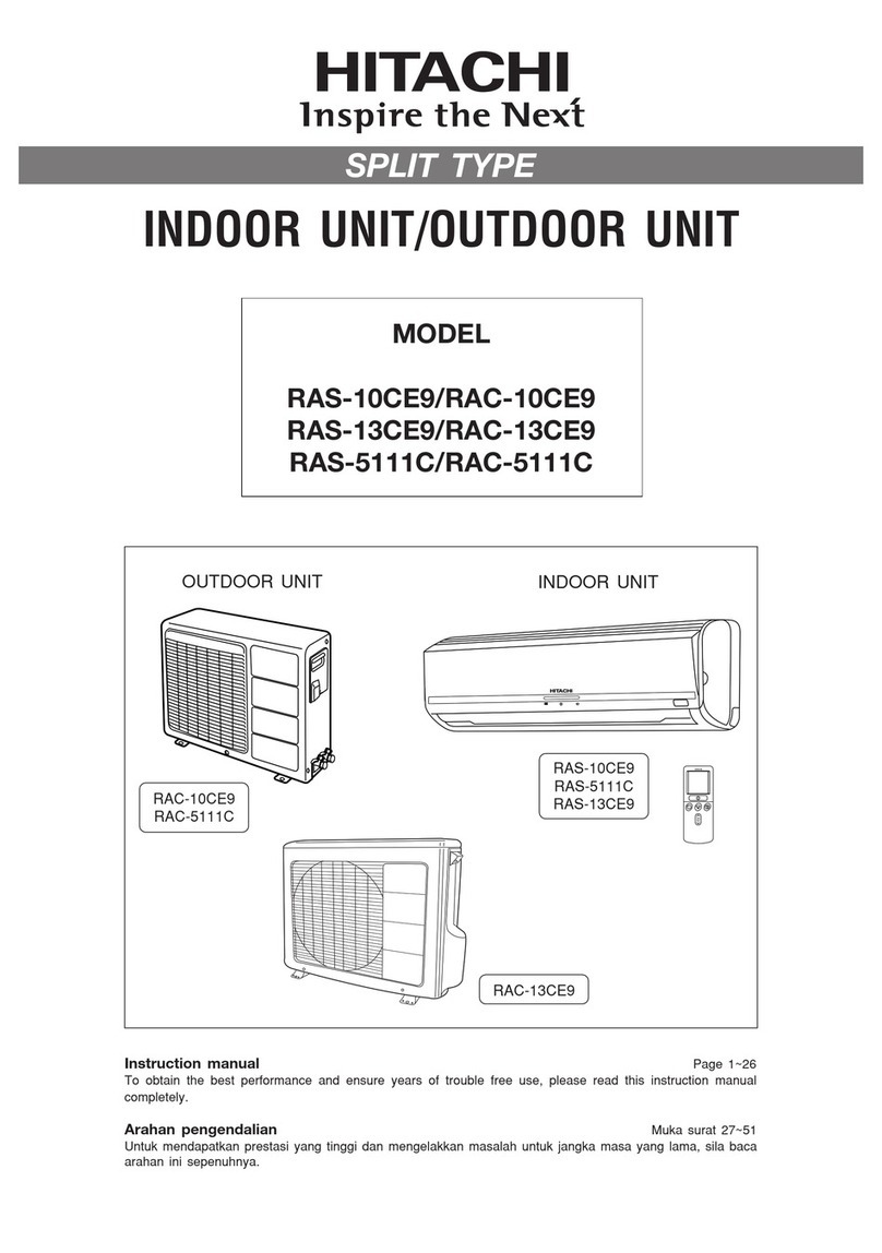 Hitachi RAS-10CE9 instruction manual