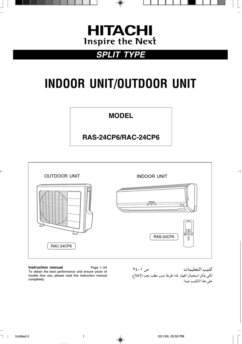 Hitachi RAS-24CP6 User manual Hitachi RAS-24CP6 User manual