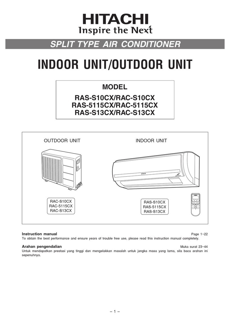 Hitachi RAS-S10CX User manual
