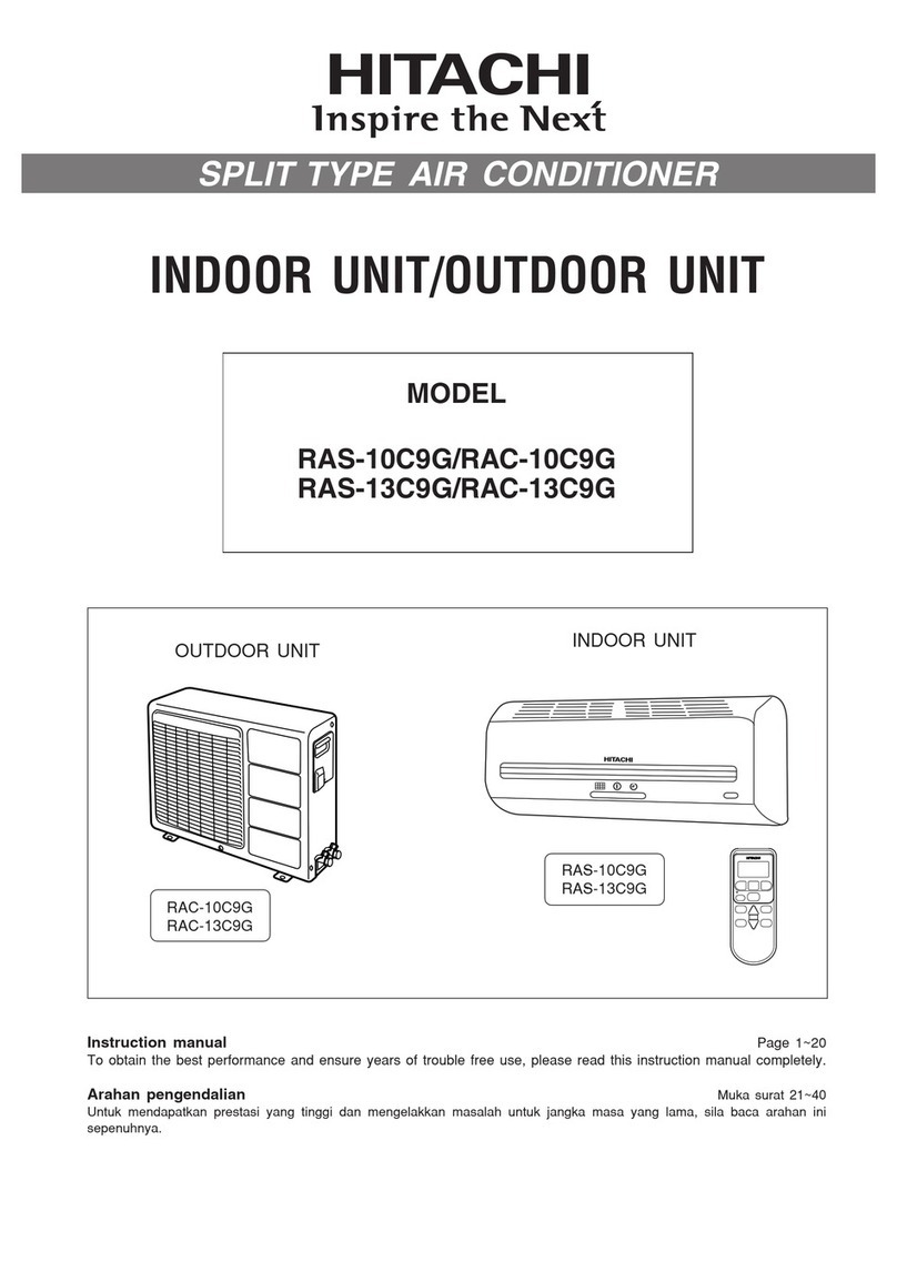 Hitachi RAS-10C9G User manual