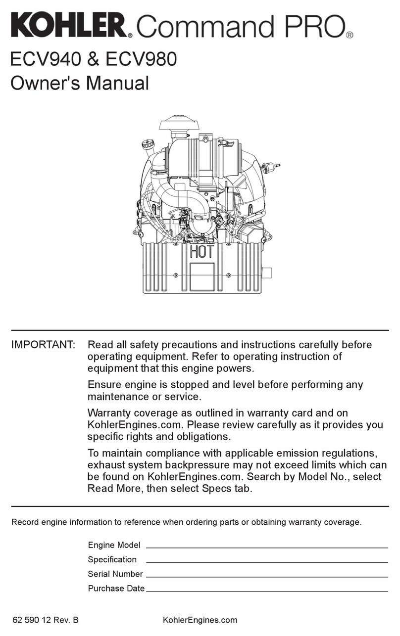 Kohler Command PRO ECV940 User manual