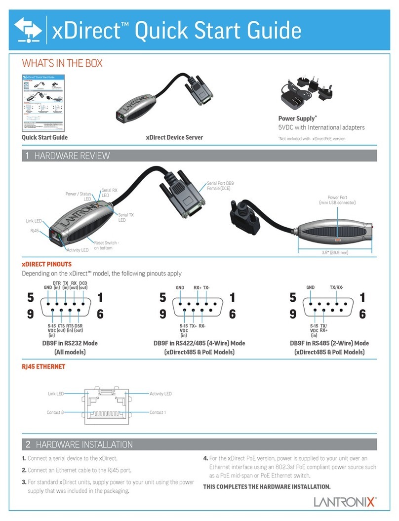 Lantronix xDirect User manual