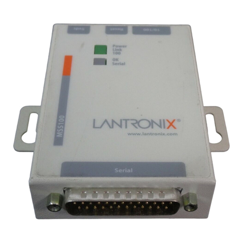 Lantronix MSS100 User manual