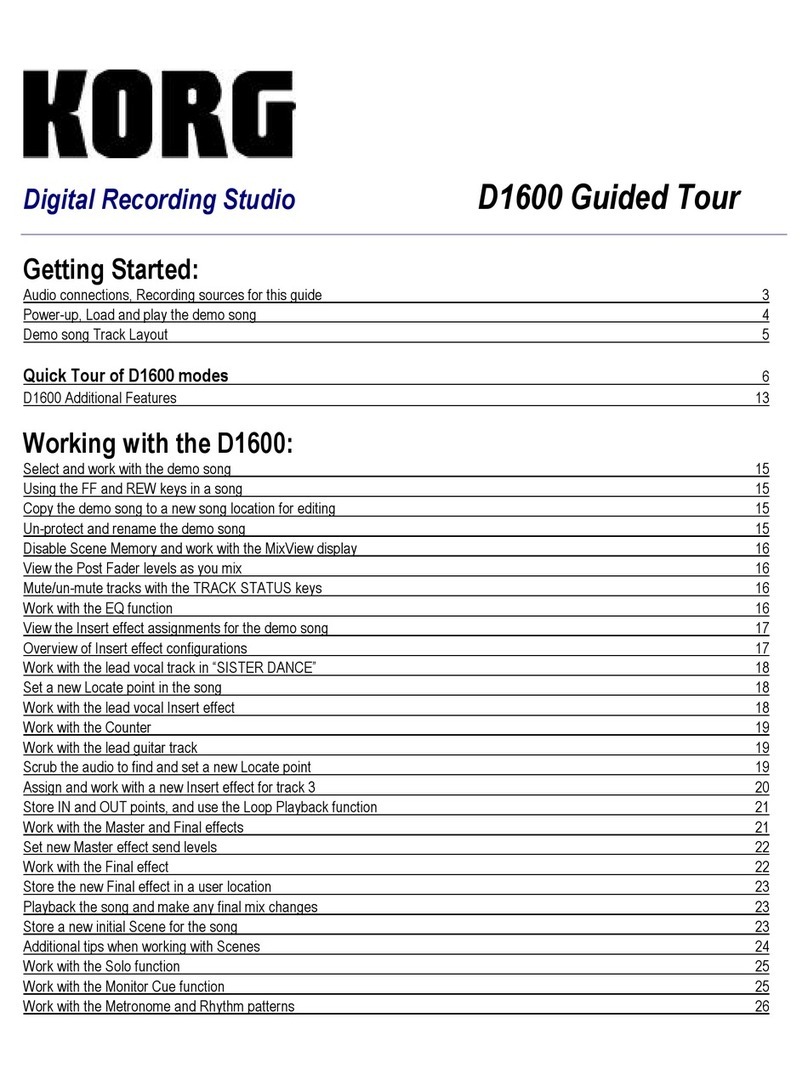 Korg D1600 Guided tour
