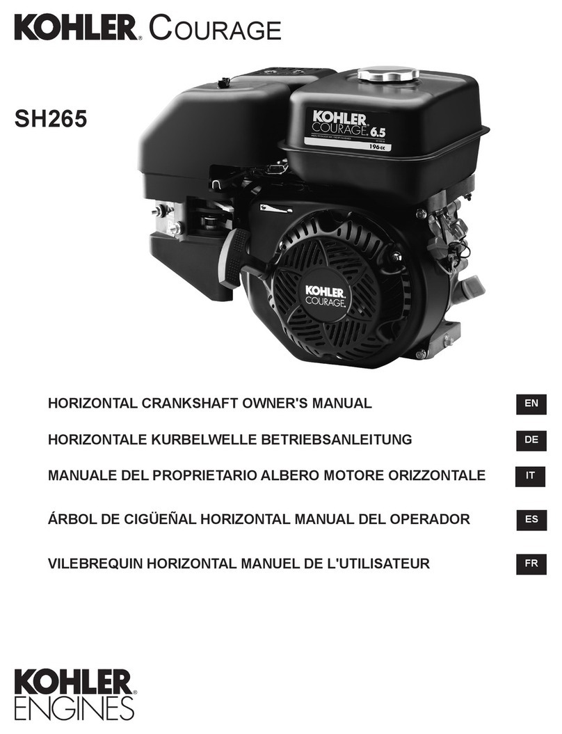Kohler Courage SH265 User manual