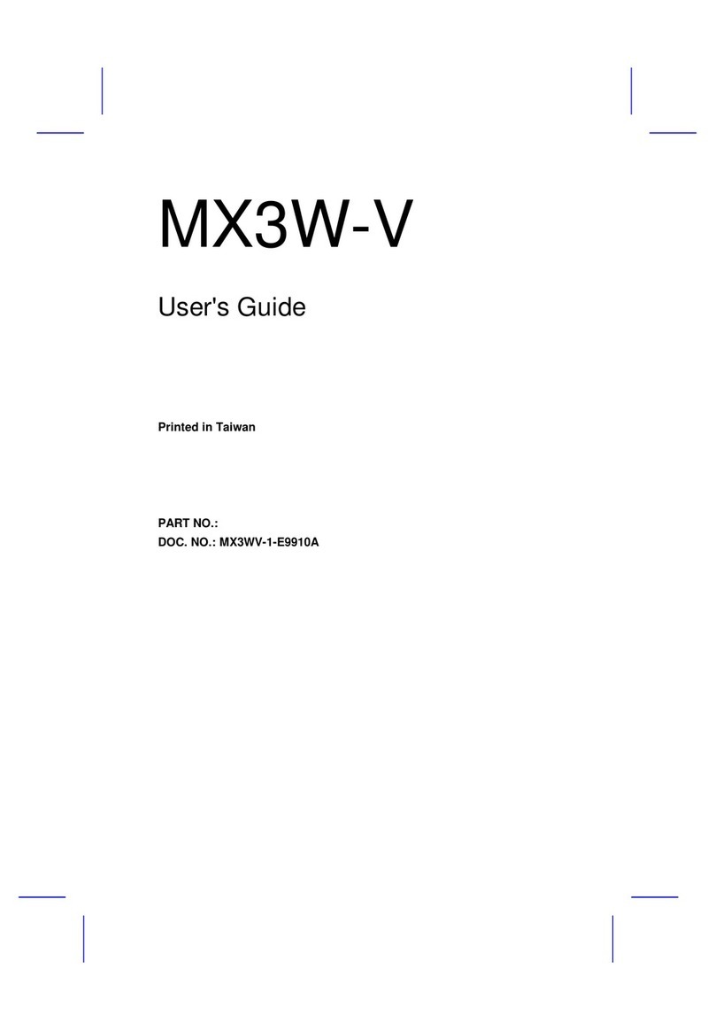 AOpen MX3W-V User manual AOpen MX3W-V User manual