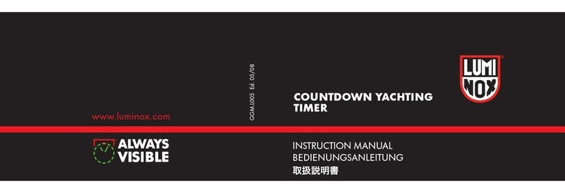 Luminox Countdown yachting Timer instruction manual