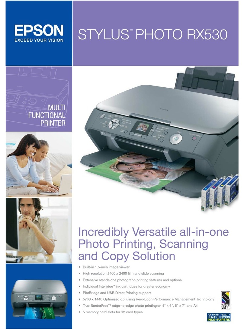 Epson STYLUS PHOTO RX530 Installation guide