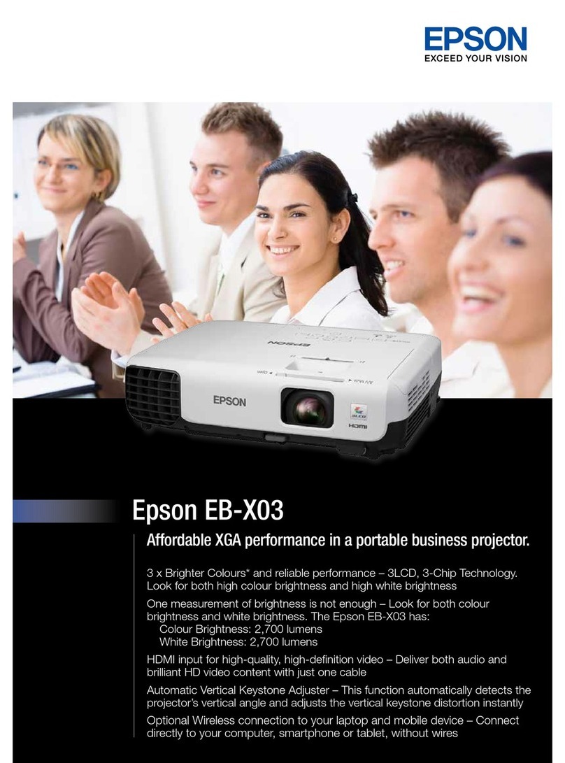 Epson EB-X03 User manual