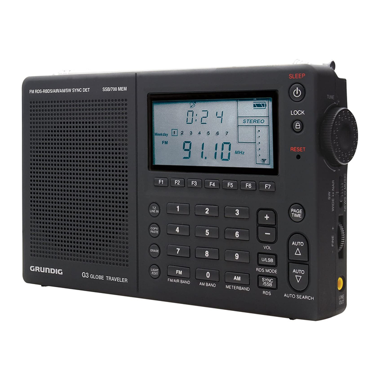 Grundig Globe Traveler G3 User manual