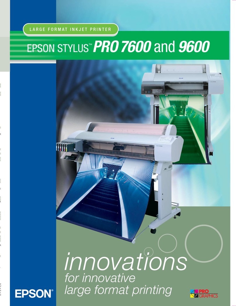 Epson Stylus Pro 9600 Photographic Dye Ink User manual