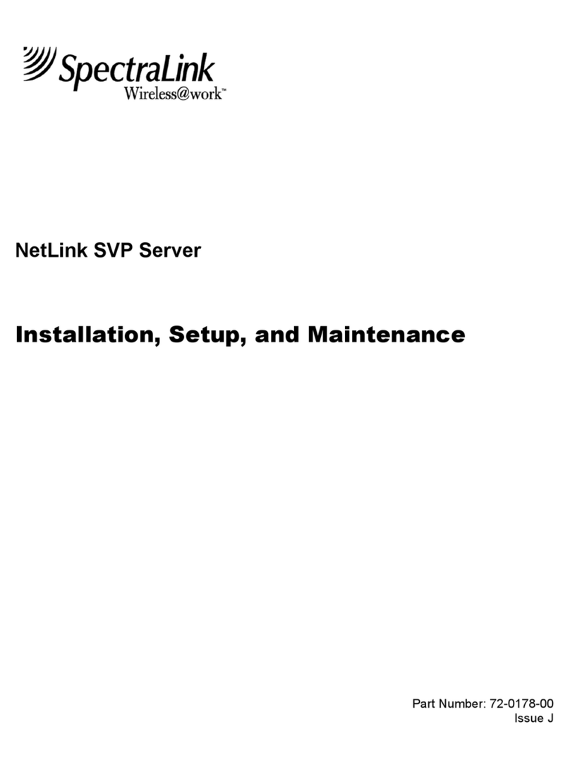 SpectraLink NetLink SVP Server Assembly instructions