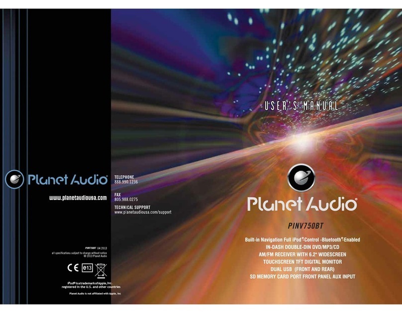 Planet Audio PINV750BT User manual