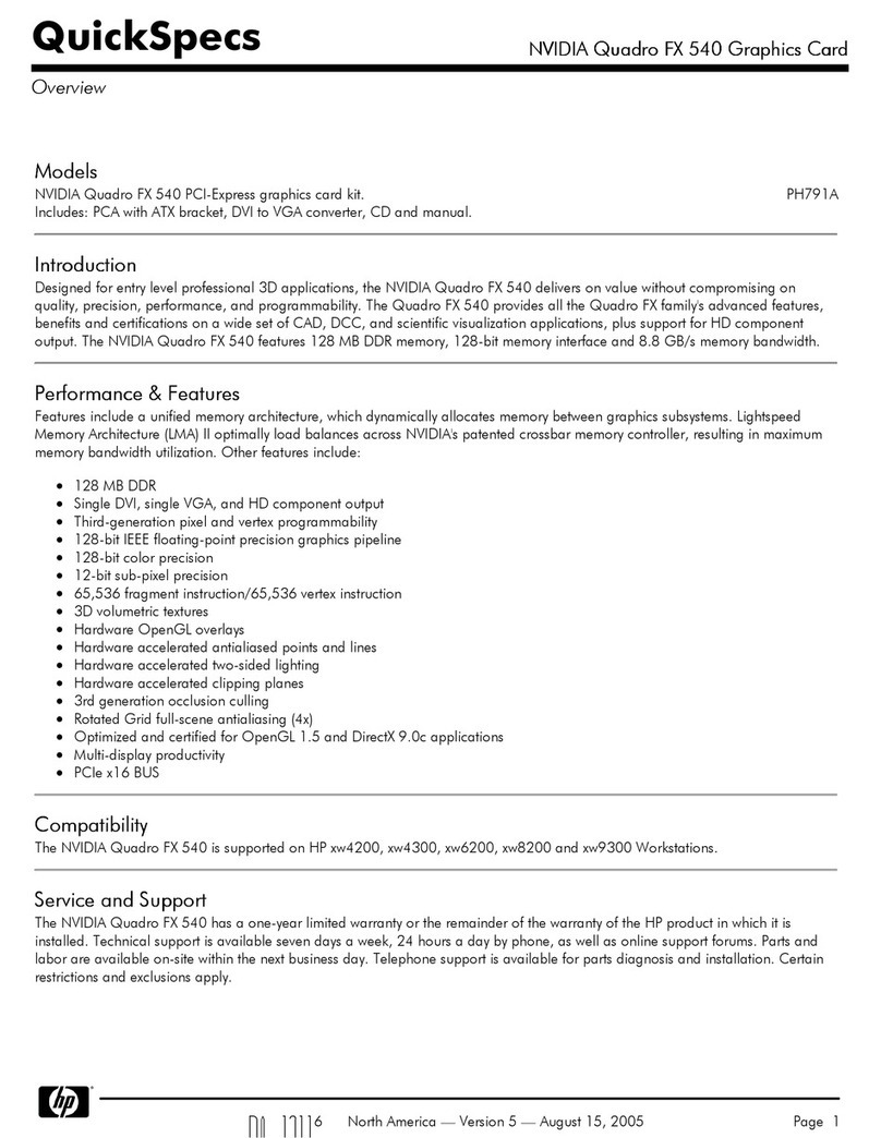 Nvidia NVIDIA Quadro FX 540 User manual