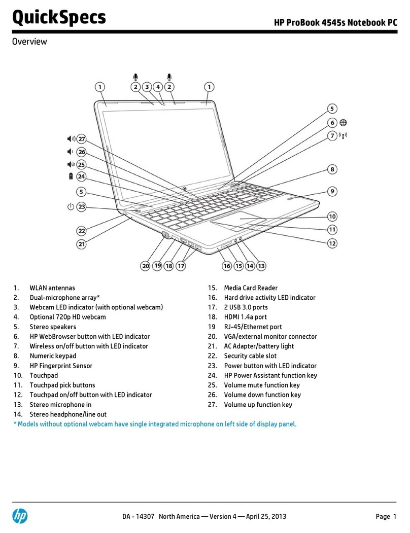 HP ProBook 4545s User manual