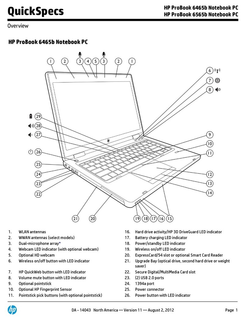 HP ProBook 6465b User manual