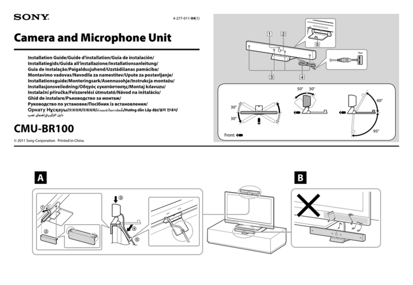 Sony CMU-BR100 installation guide