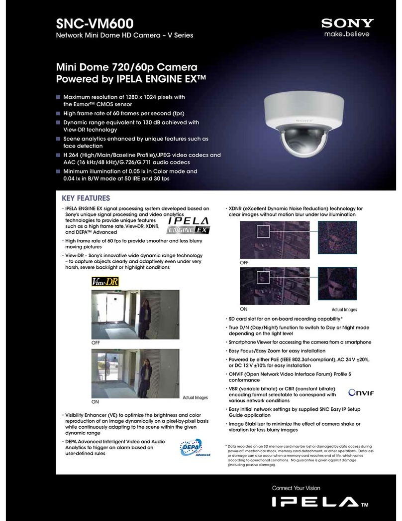 Sony SNC-VM600 User manual Sony SNC-VM600 User manual