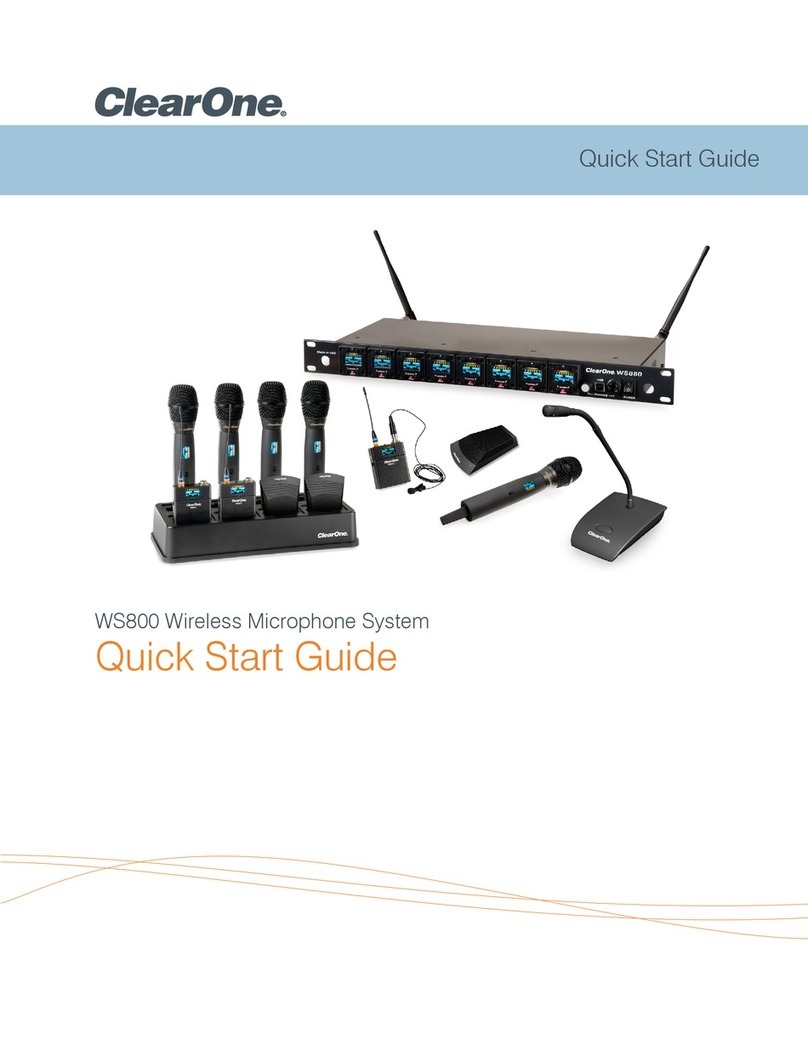 Clear One WS800 User manual