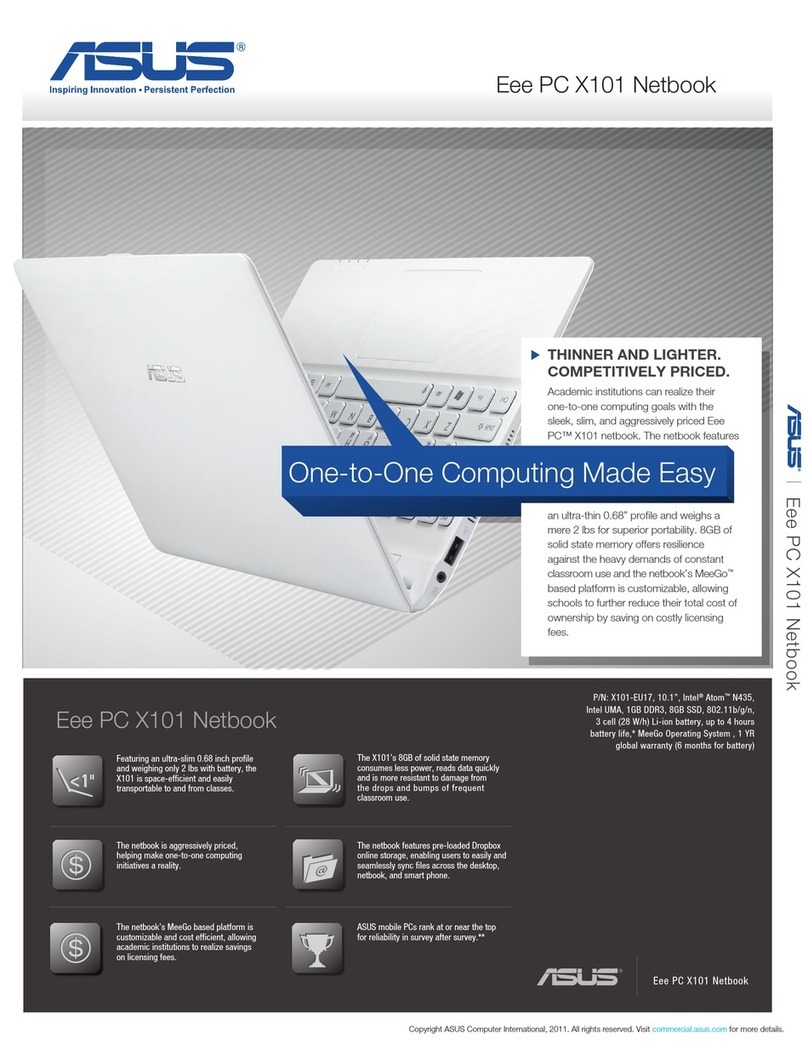 Asus Eee PC X101 quick guide