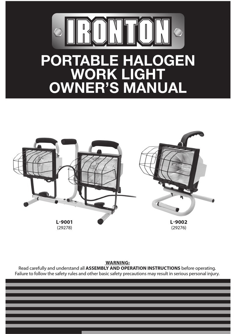 Ironton L-9001 owner's manual