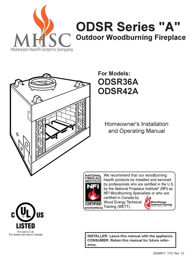 MHSC ODSR36A Installation and operating manual