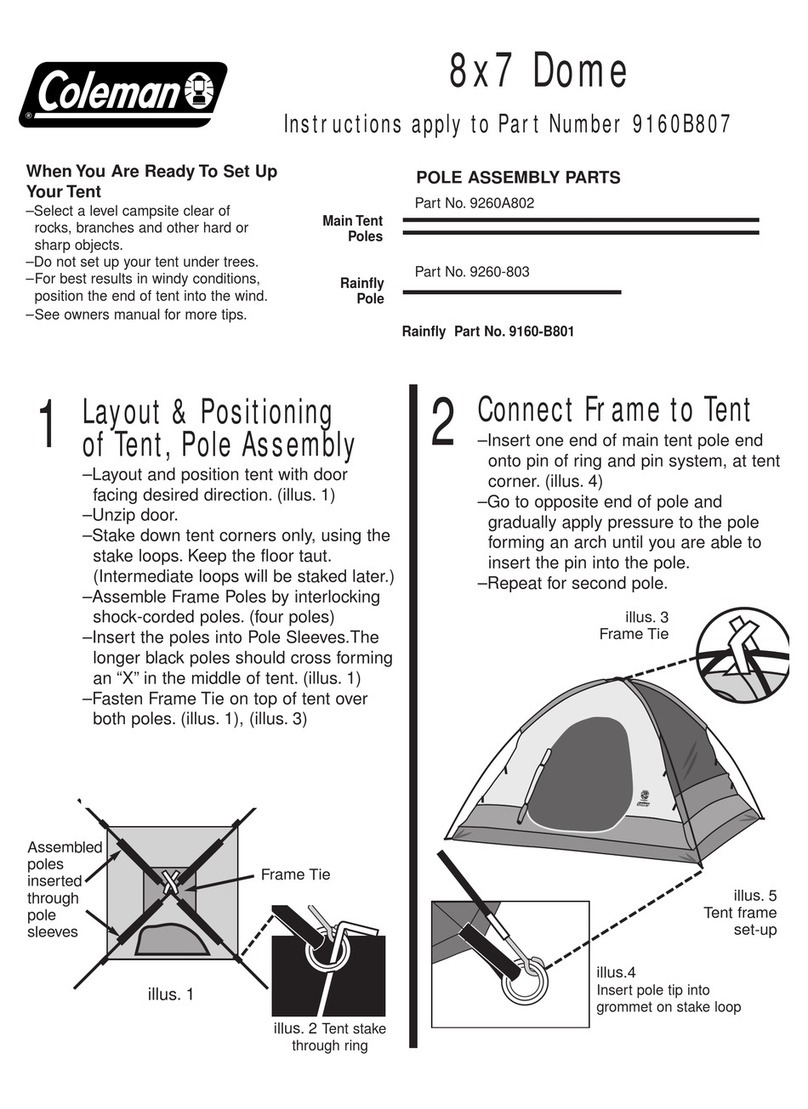Coleman 9160B807 User manual