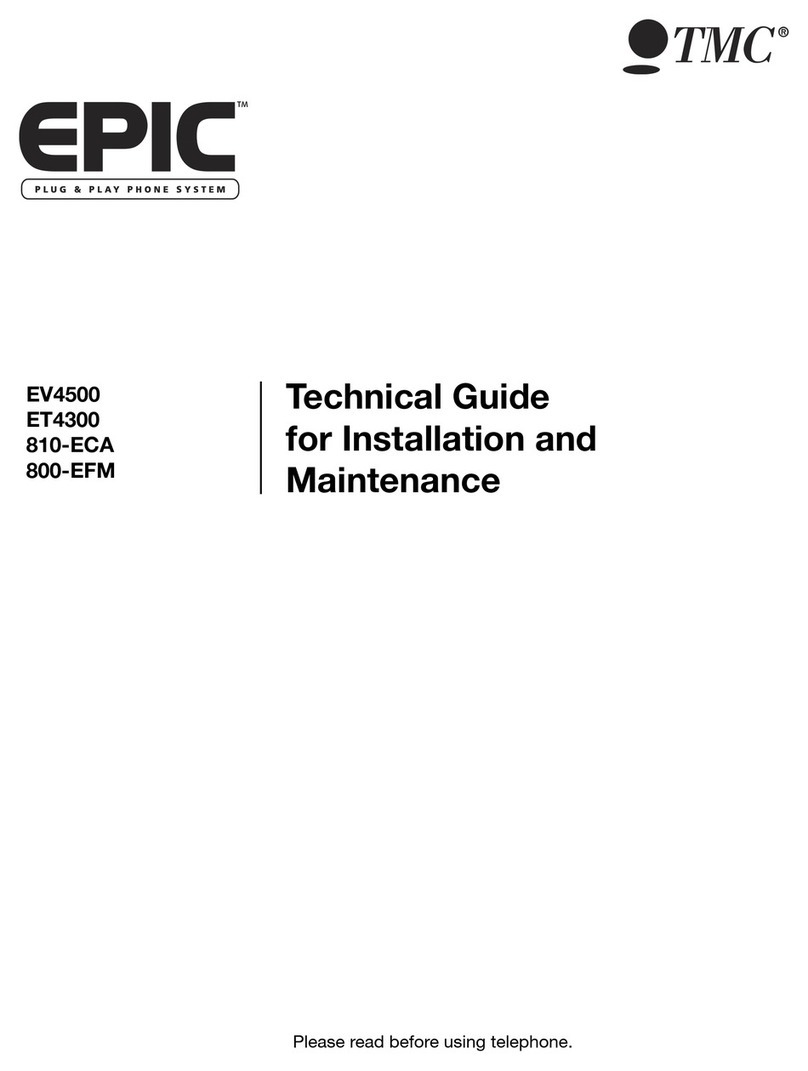 TMC EPIC EV4500 Technical guide  for installation and  maintenance