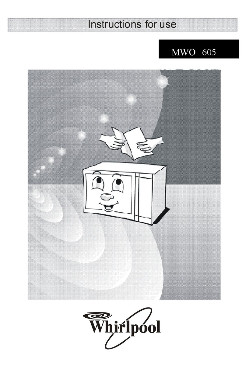 Whirlpool MWO 605 Instructions for use