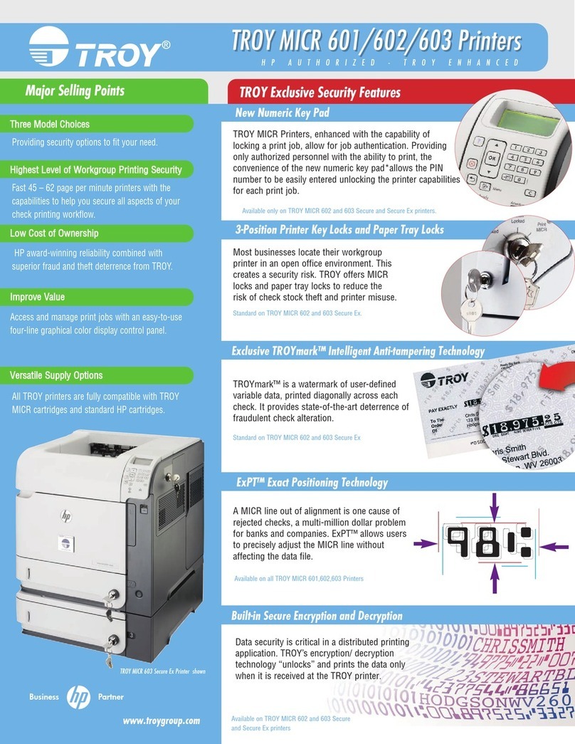 TROY Group MICR 601 User manual