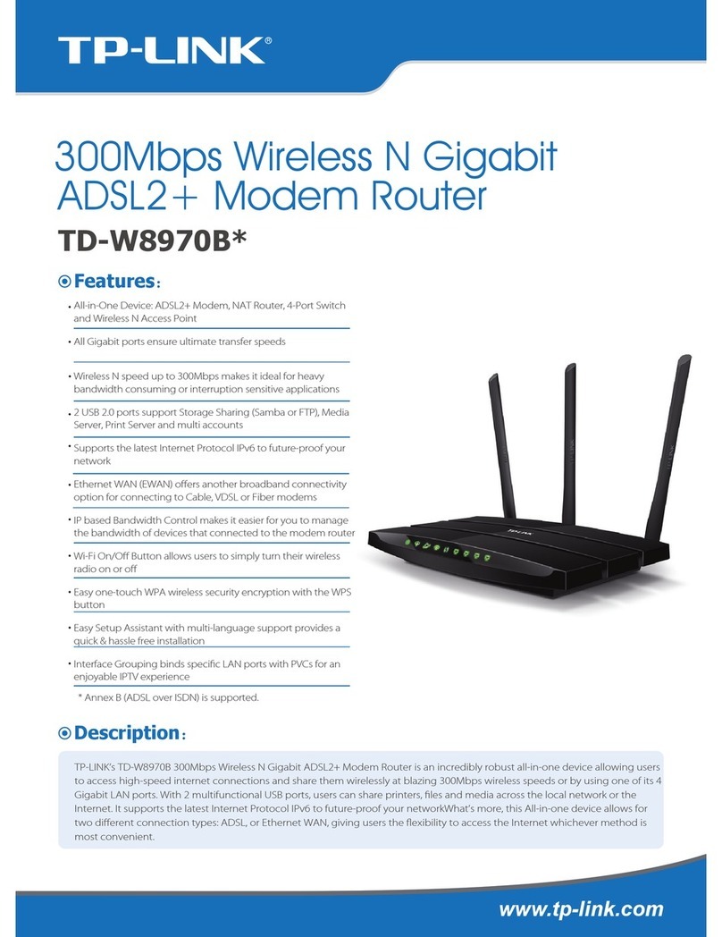 TP-Link TD-W8970B Specifications