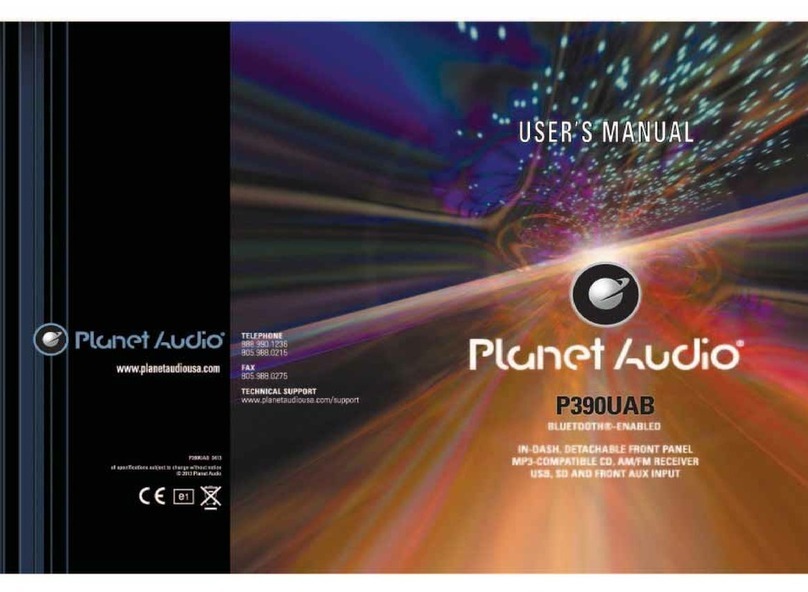 Planet Audio P390UAB user manual