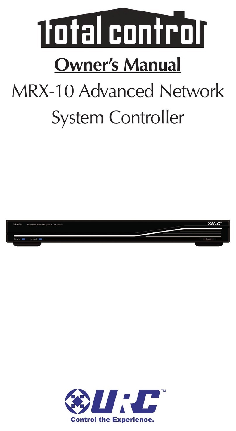Universal Remote Control total control MRX-10 User manual