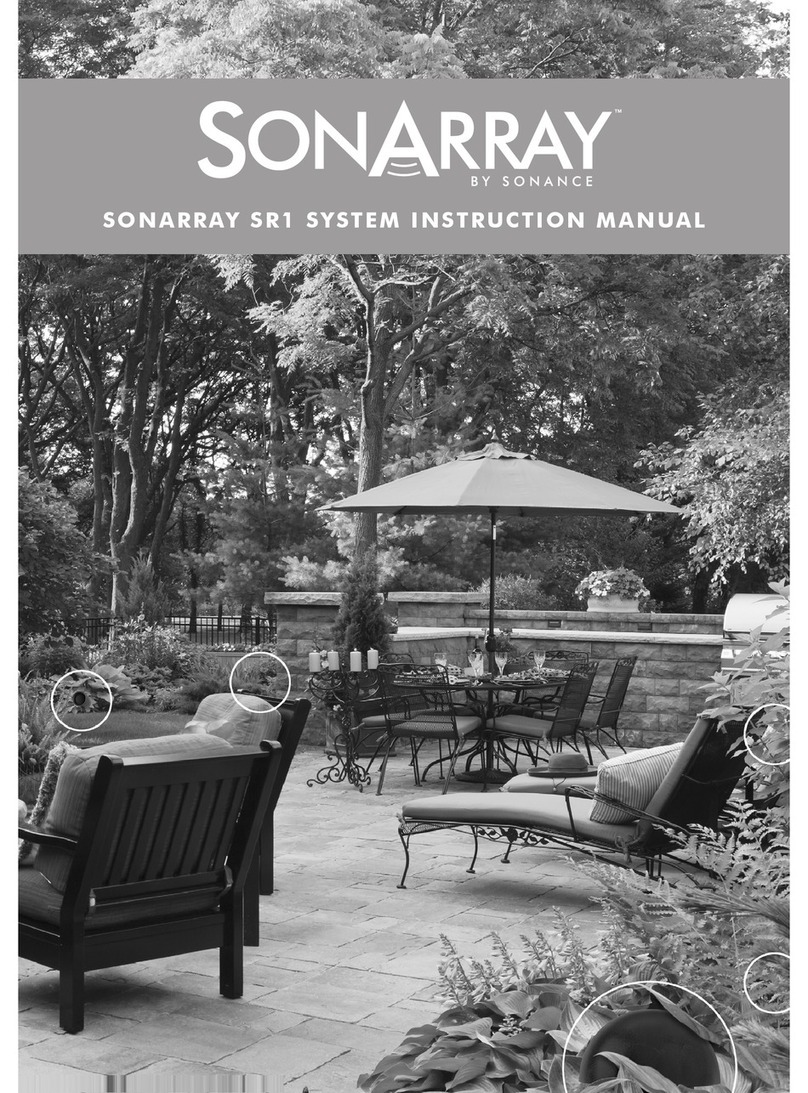 Sonance SONARRAY SR1 instruction manual