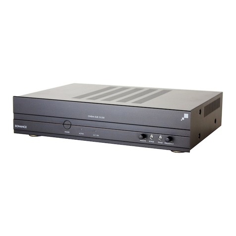 Sonance SUB 10-250D instruction manual
