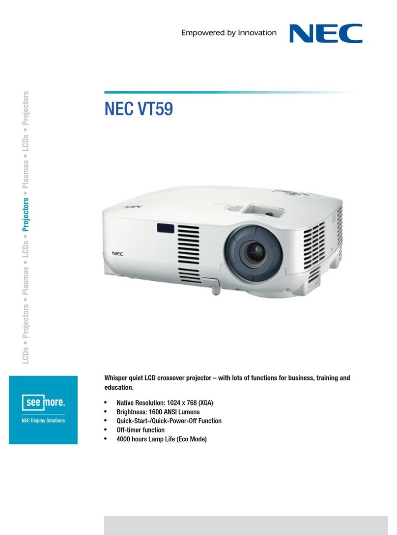 NEC VT59 User manual