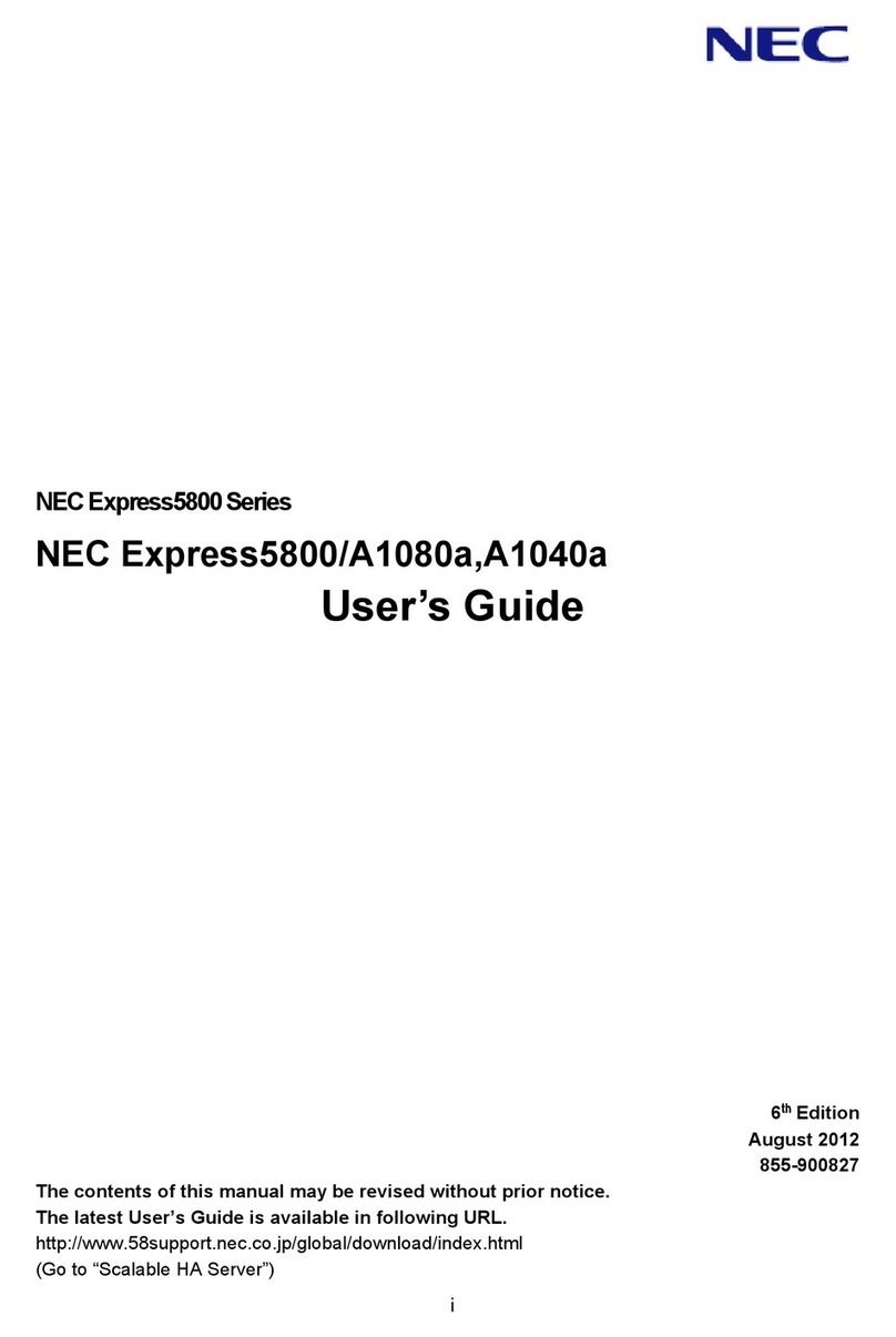 NEC Express 5800 User manual