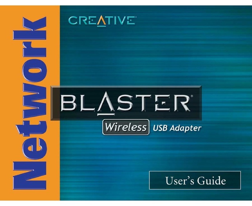 Creative Network Blaster CW2230 User manual Creative Network Blaster CW2230 User manual